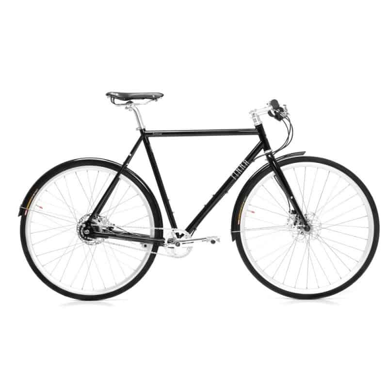 Finna Cycles Avenue City Bike 8 Speed Dark Black - The Fixed Gear Shop
