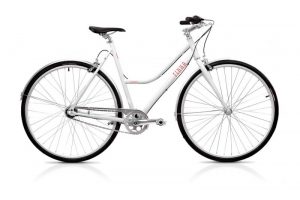 Finna Cycles Breeze City Bike 3 Speed Pearl White